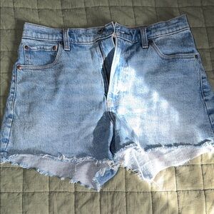 Abercrombie & Fitch Light Blue Jean Shorts
